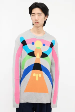 Abstract Knit Sweater