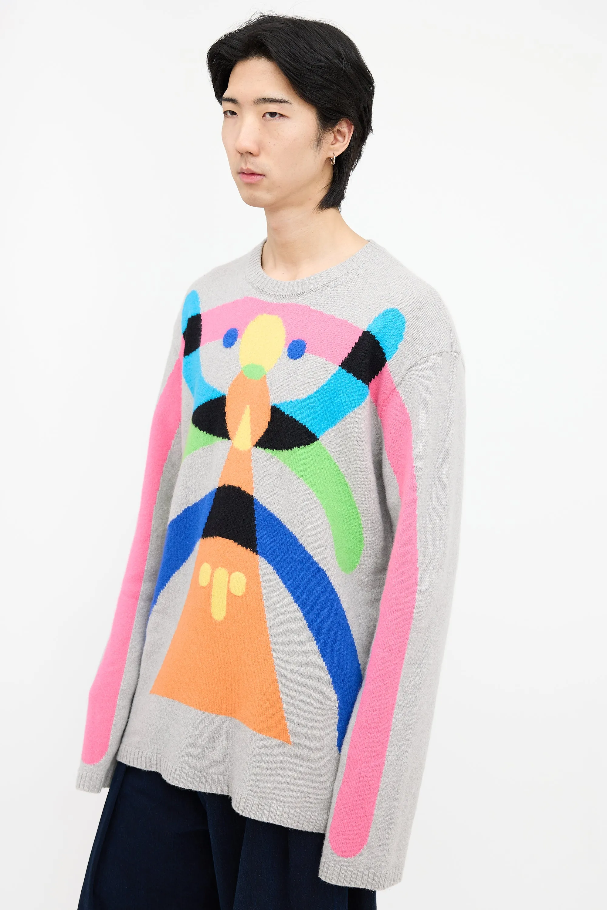 Abstract Knit Sweater