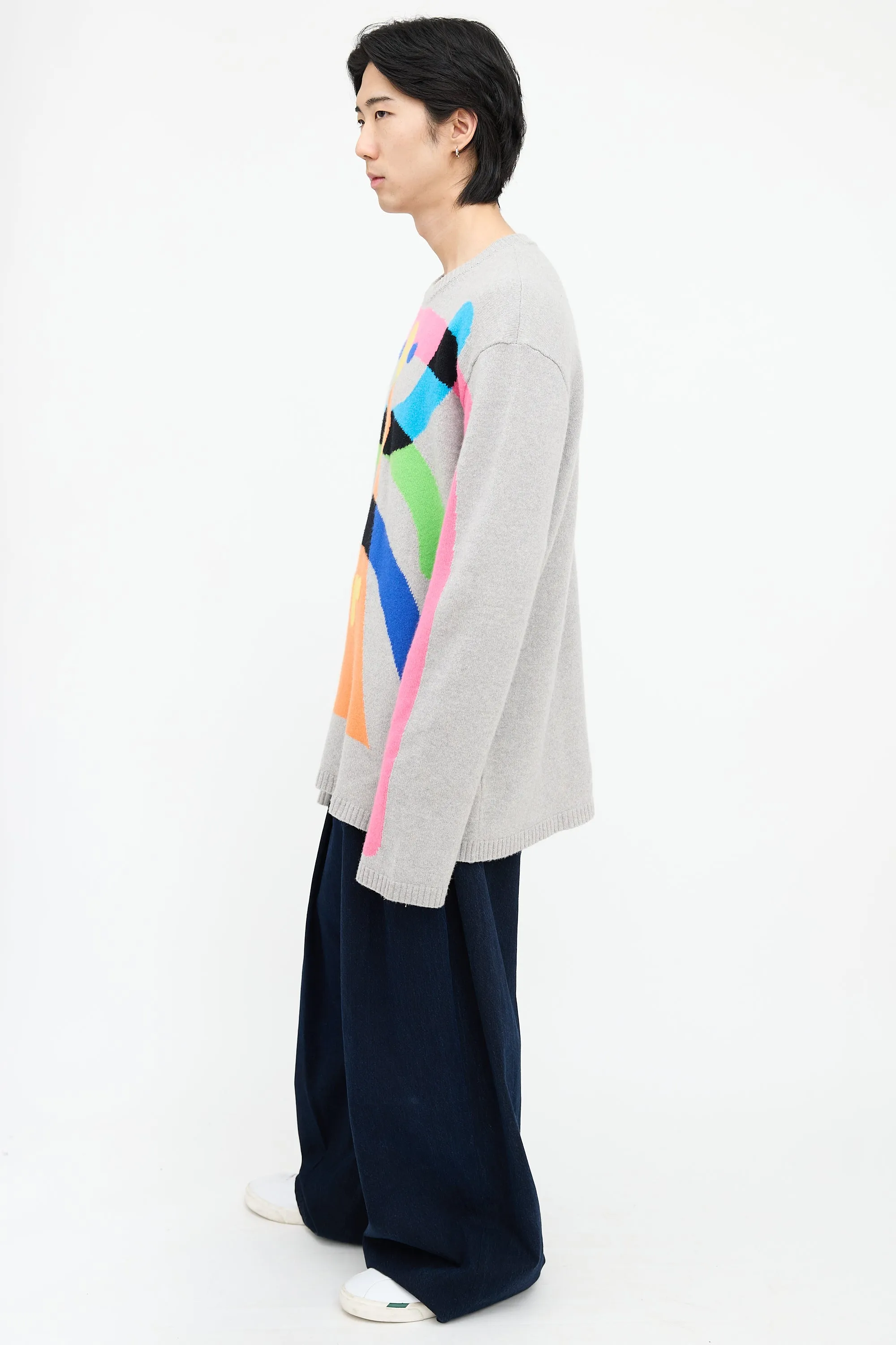Abstract Knit Sweater