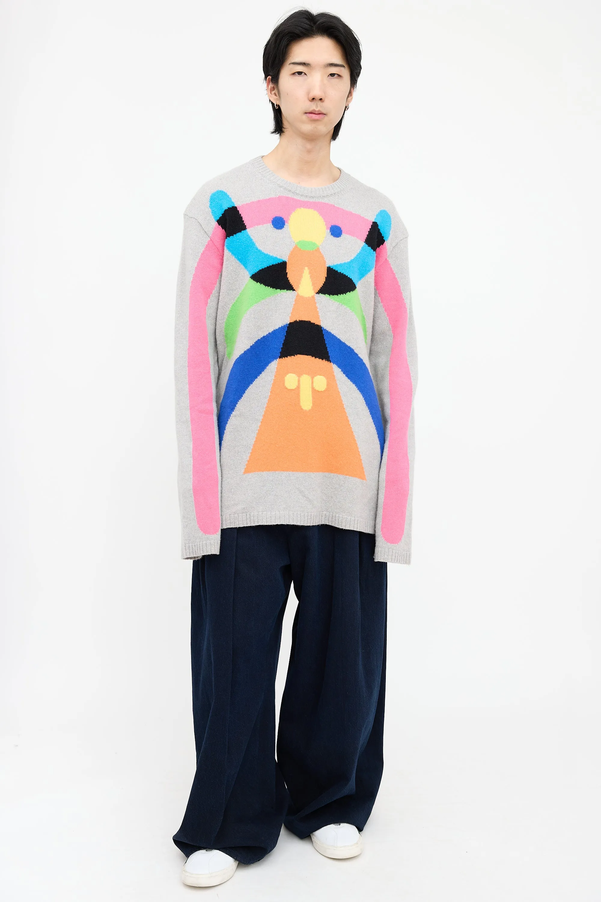 Abstract Knit Sweater