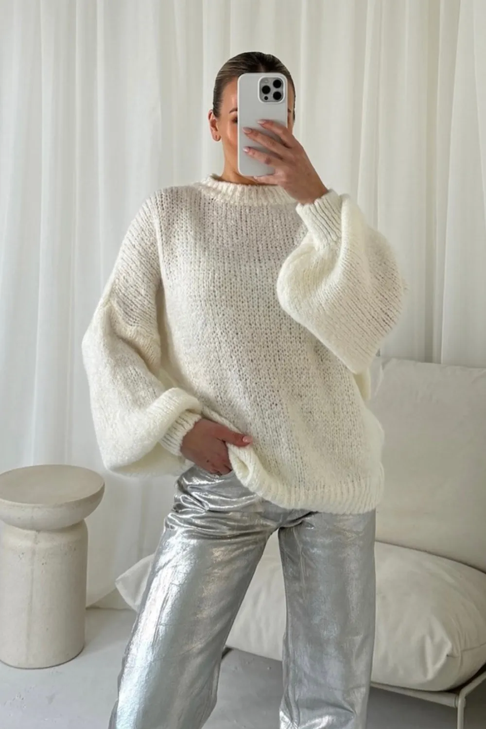 Alice cream knit  jumper
