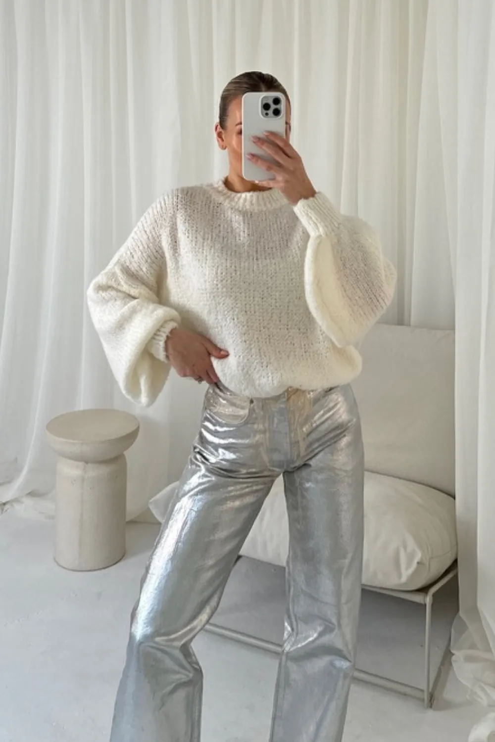 Alice cream knit  jumper