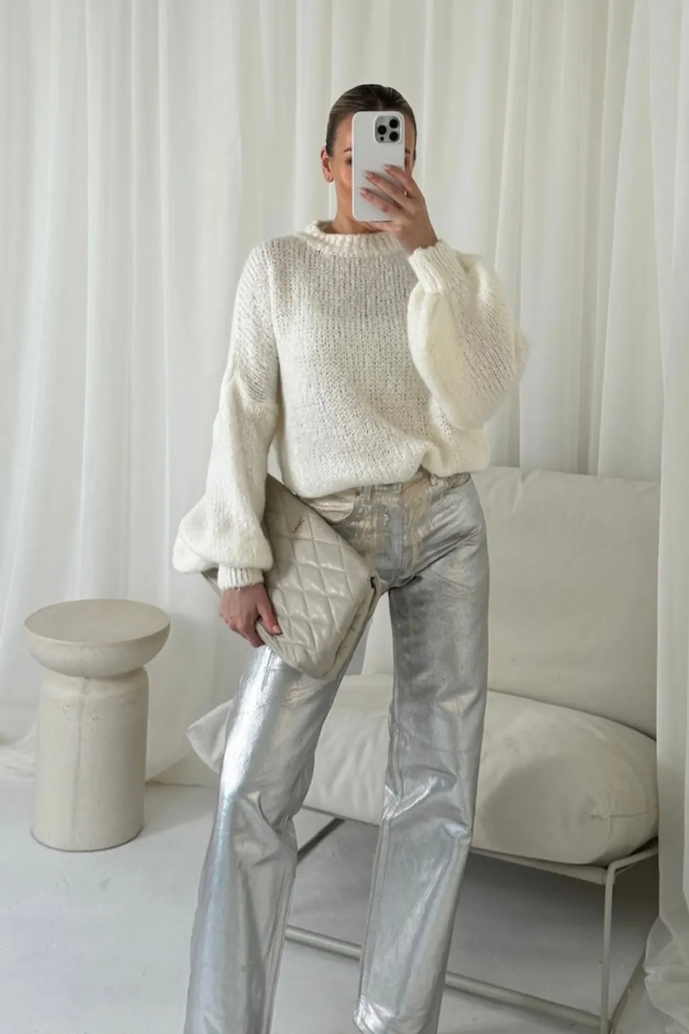 Alice cream knit  jumper