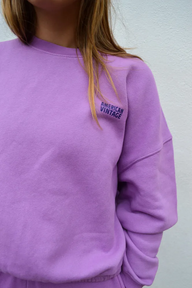 American Vintage Izubird Indian Pink Sweatshirt
