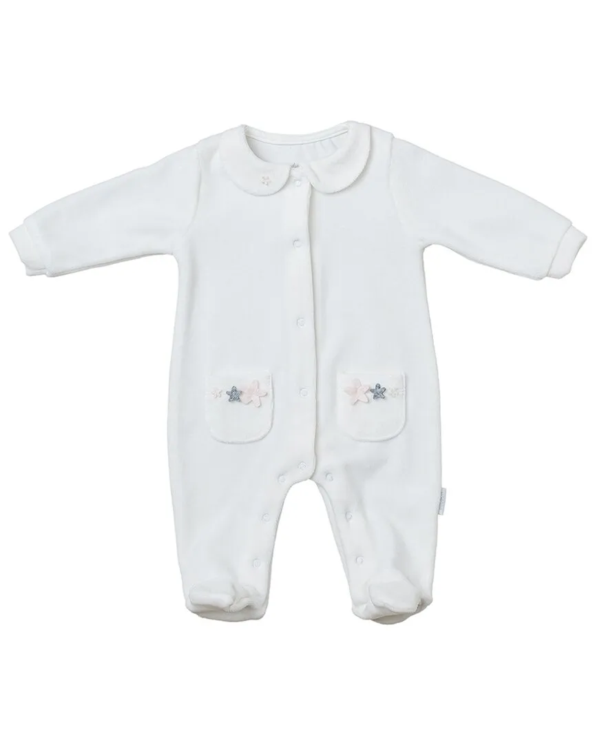 Andywawa Collared Velvet Babysuit