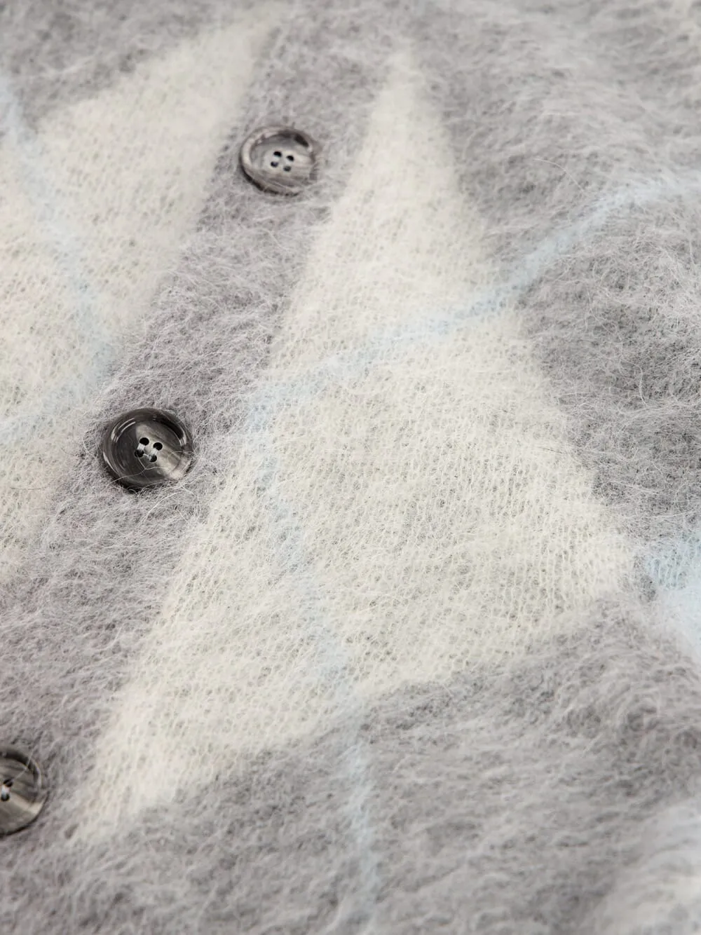 Argyle Brushed Cardigan