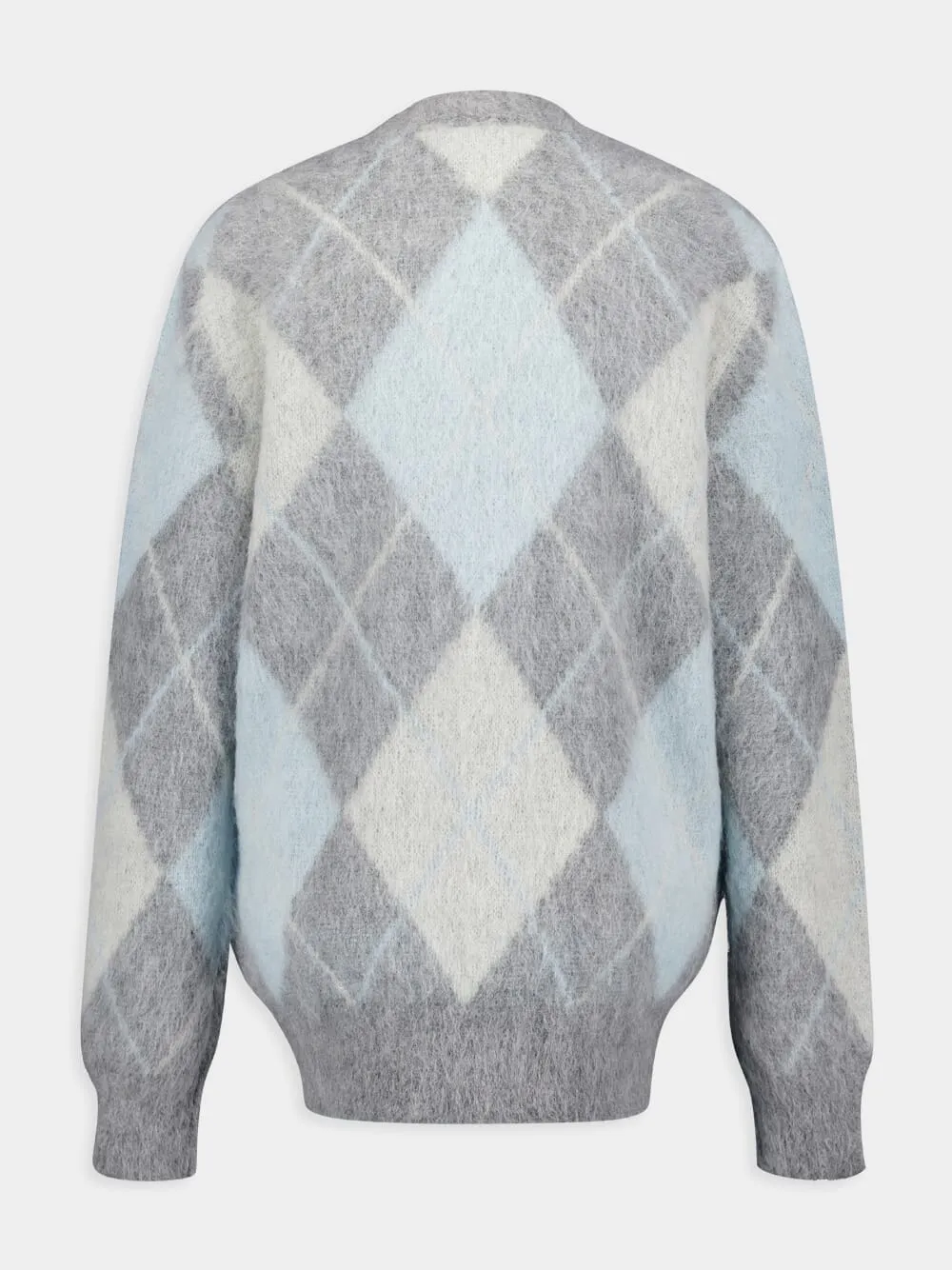 Argyle Brushed Cardigan