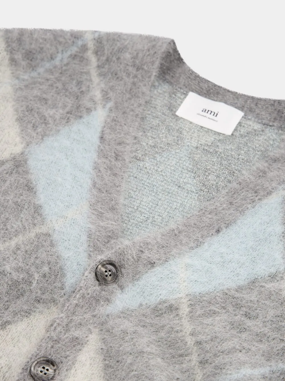 Argyle Brushed Cardigan