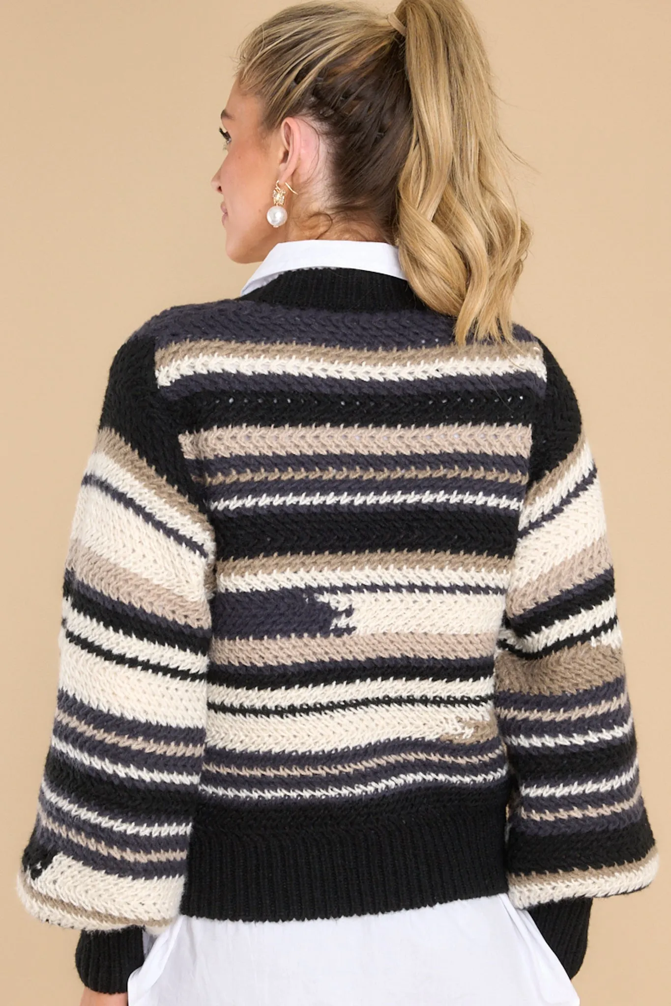 Asheville Black Stripe Sweater