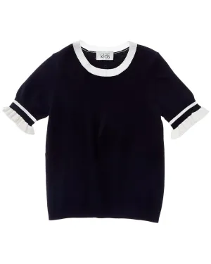 Autumn Cashmere Ruffle Sleeve Sweater