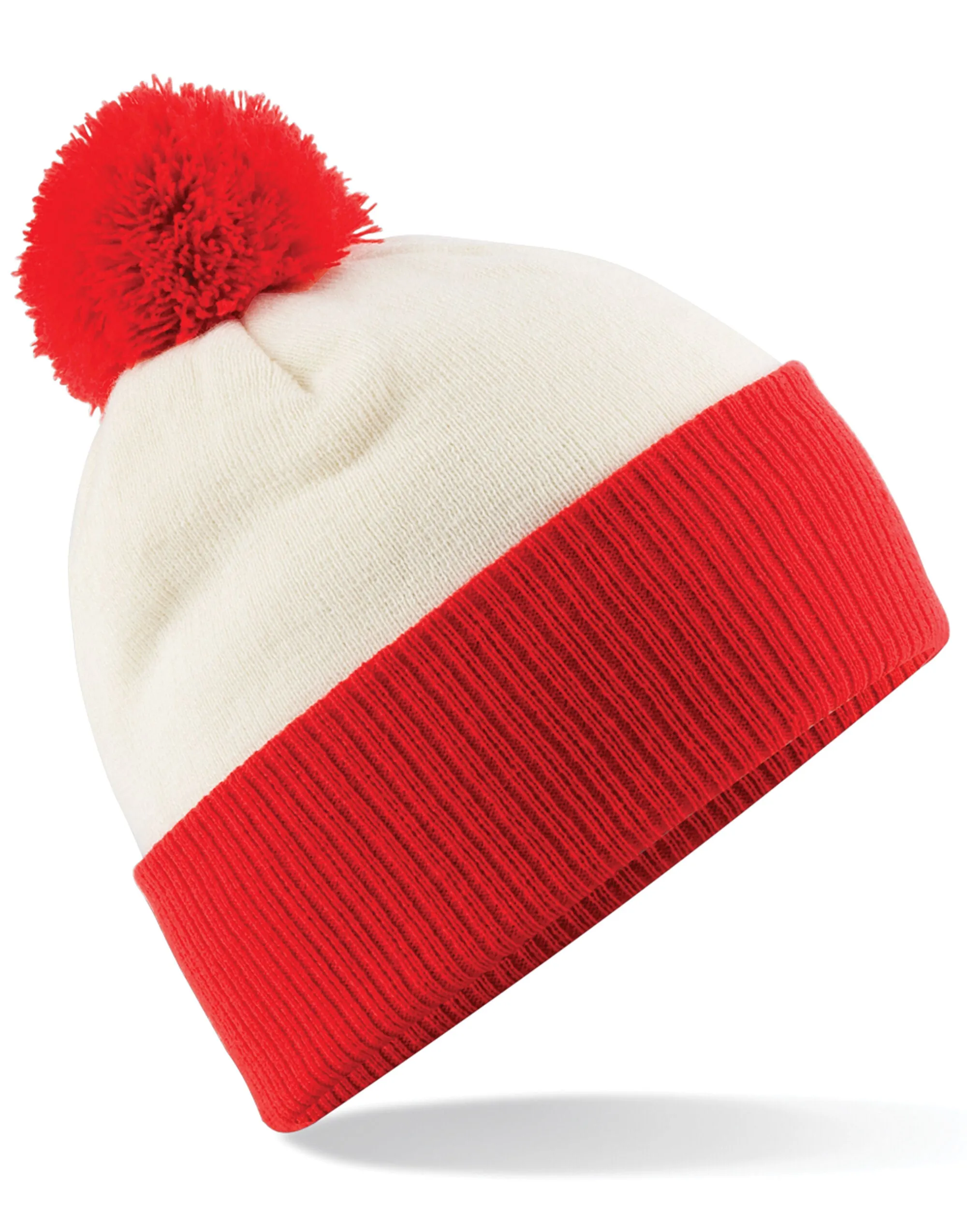 B451 Beechfield Snowstar® Two-Tone Beanie