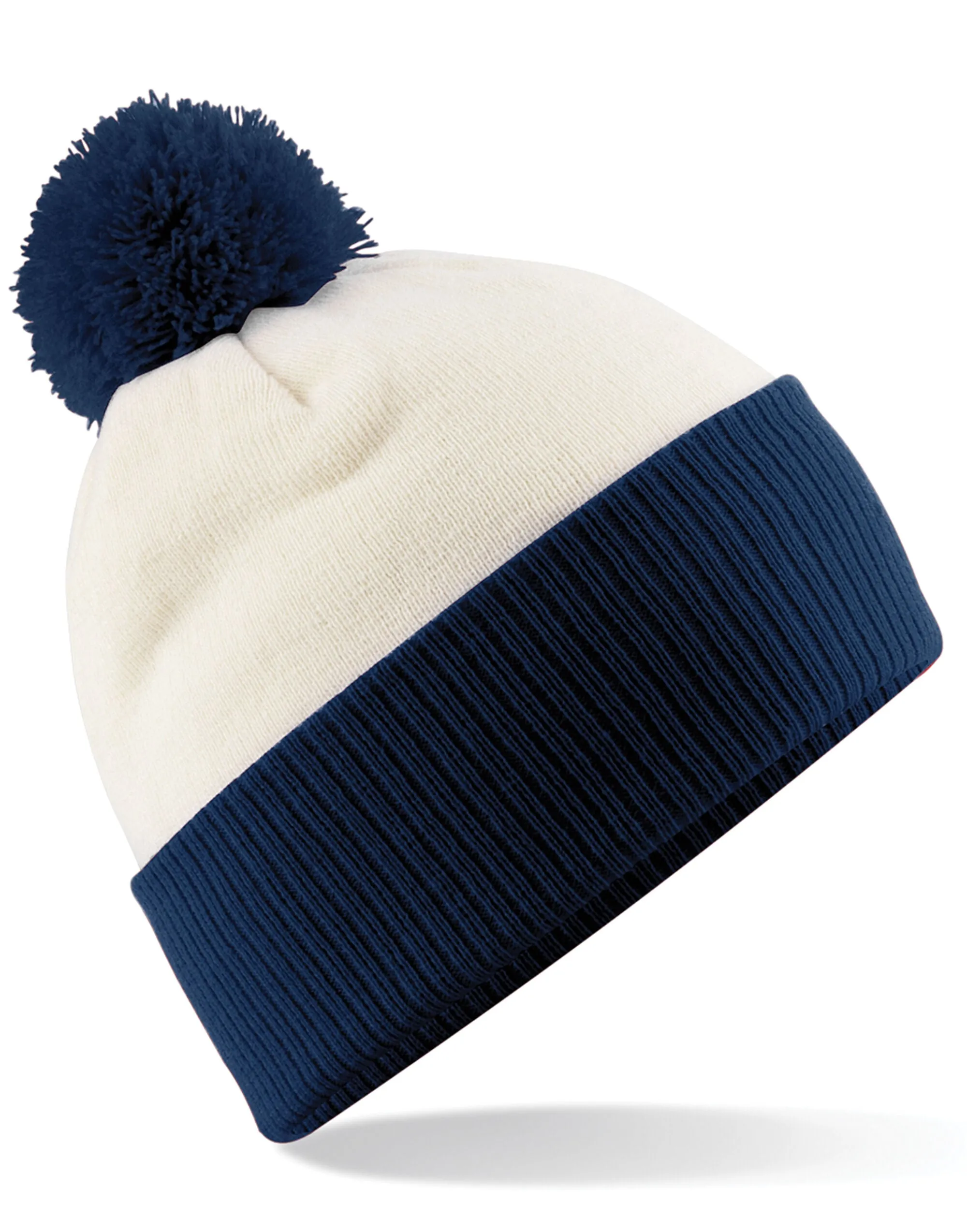 B451 Beechfield Snowstar® Two-Tone Beanie
