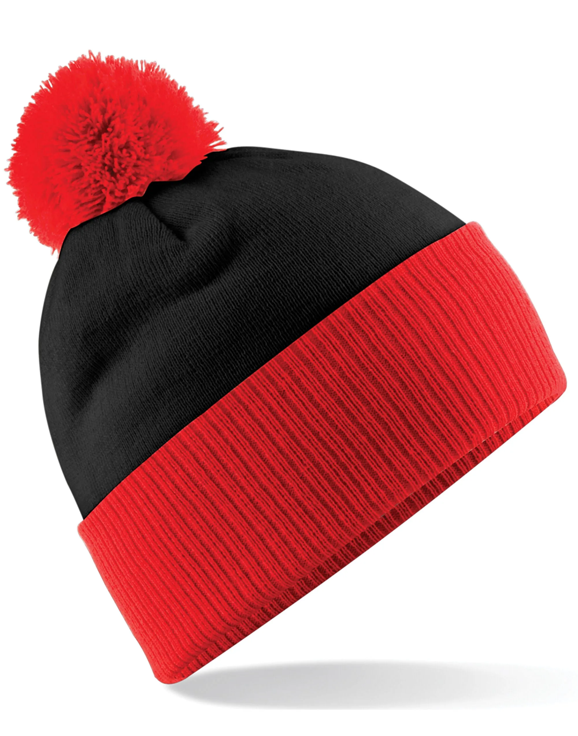 B451 Beechfield Snowstar® Two-Tone Beanie