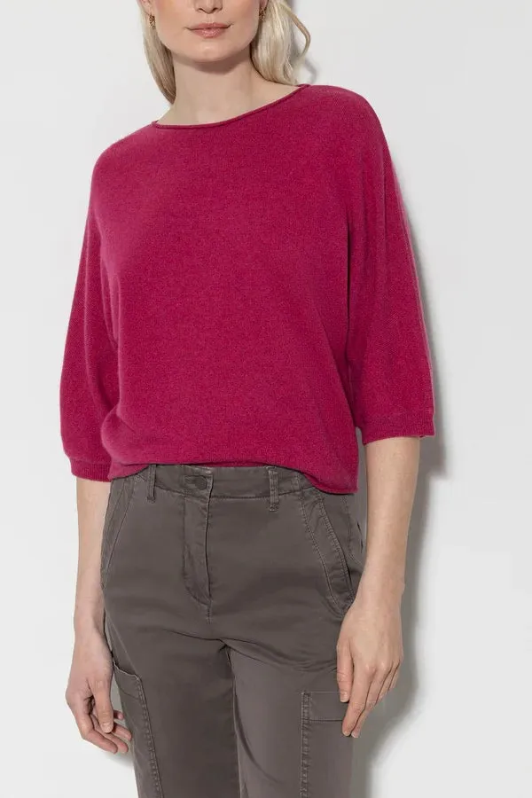 Berry Pink Cashmere Blend Sweater