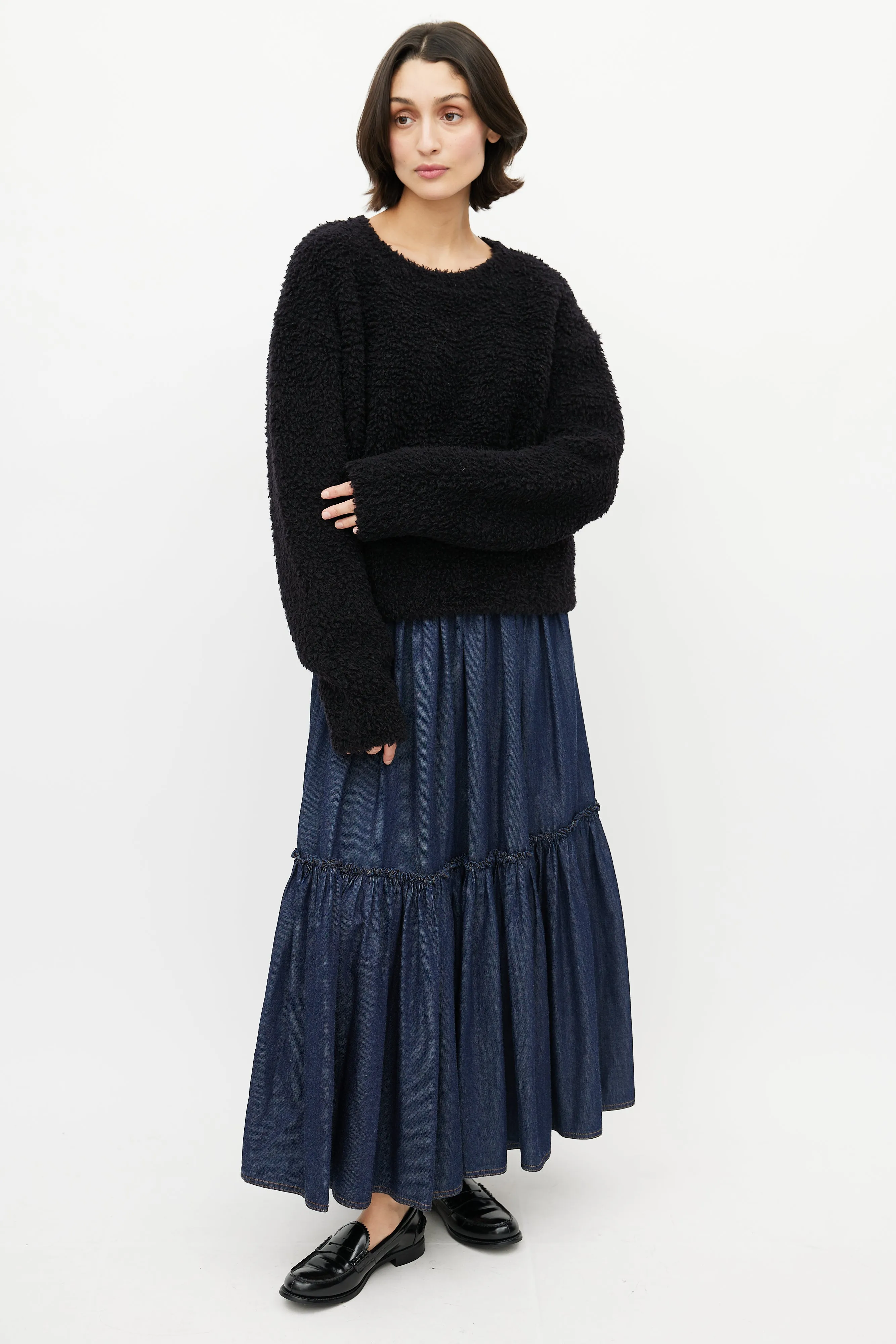 Black & White J'Adior 8 Wool Blend Sweater