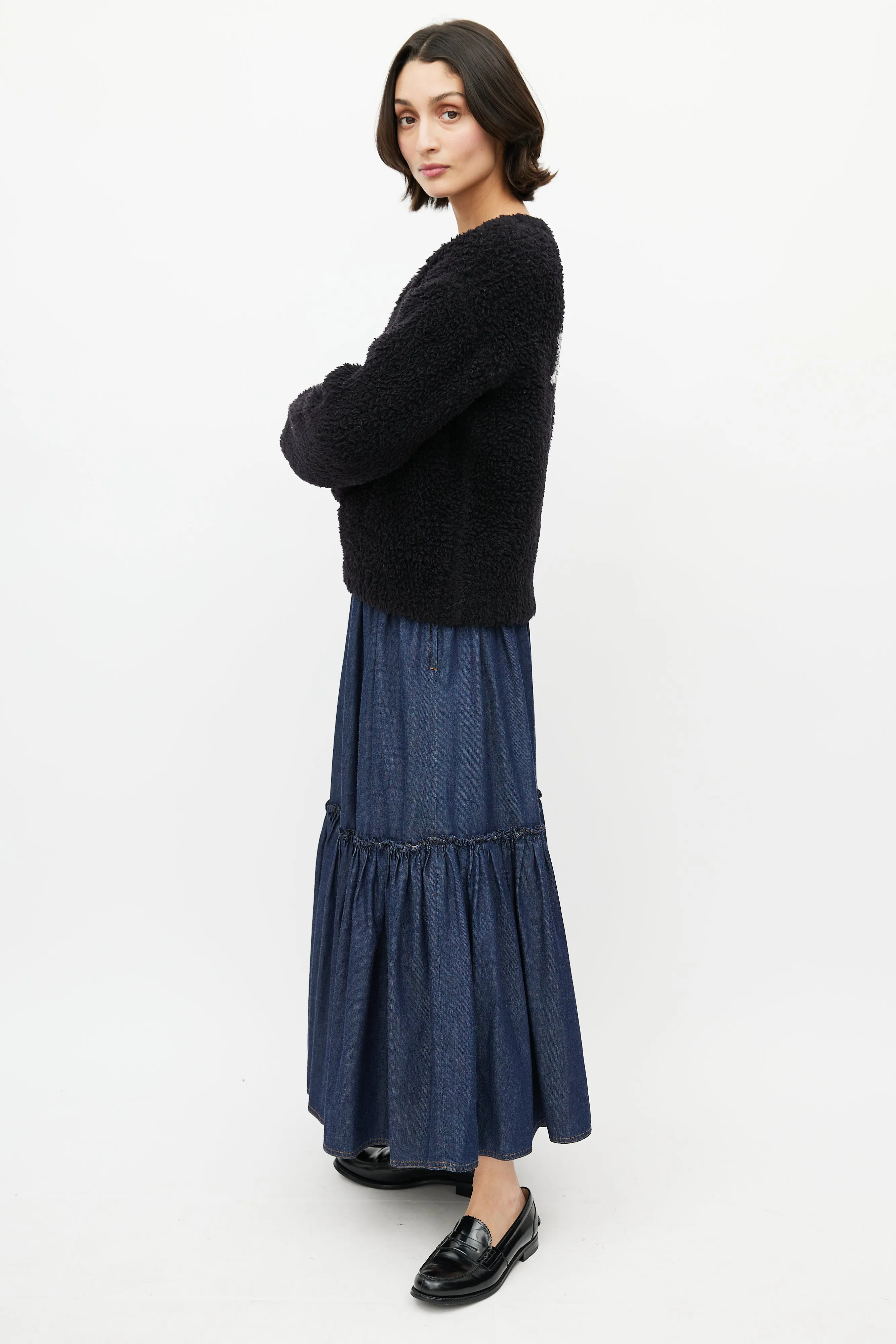 Black & White J'Adior 8 Wool Blend Sweater