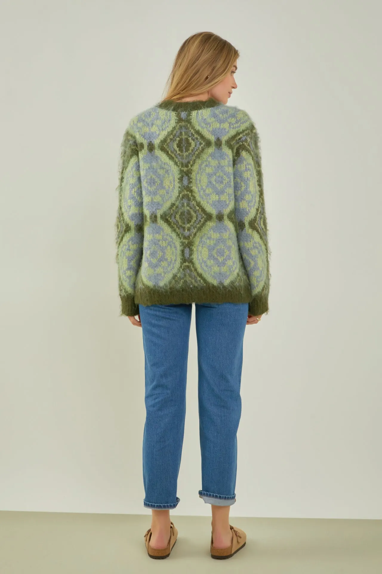 Brushed Mohair Tie Dye Sweater