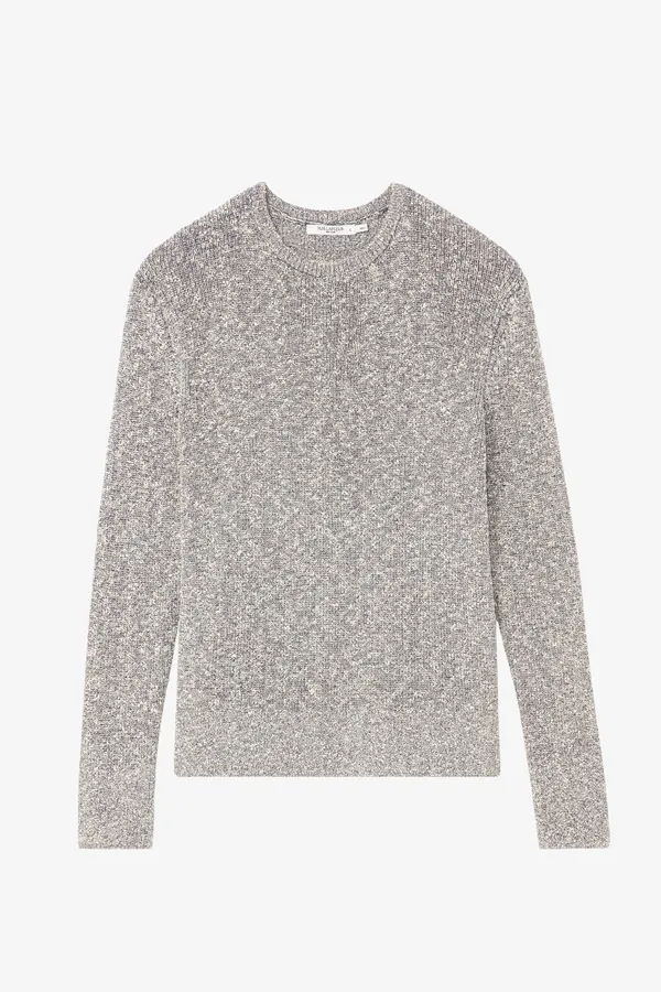 Butler Sweater - Knit Boucle :: Black / White
