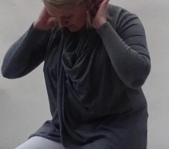 Cala d'Oliva Twist Jumper in Grey Marl