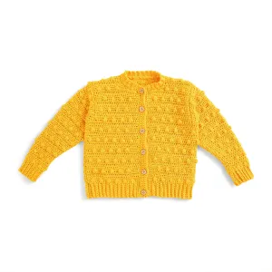 Caron Crochet Bobble Kids Cardigan