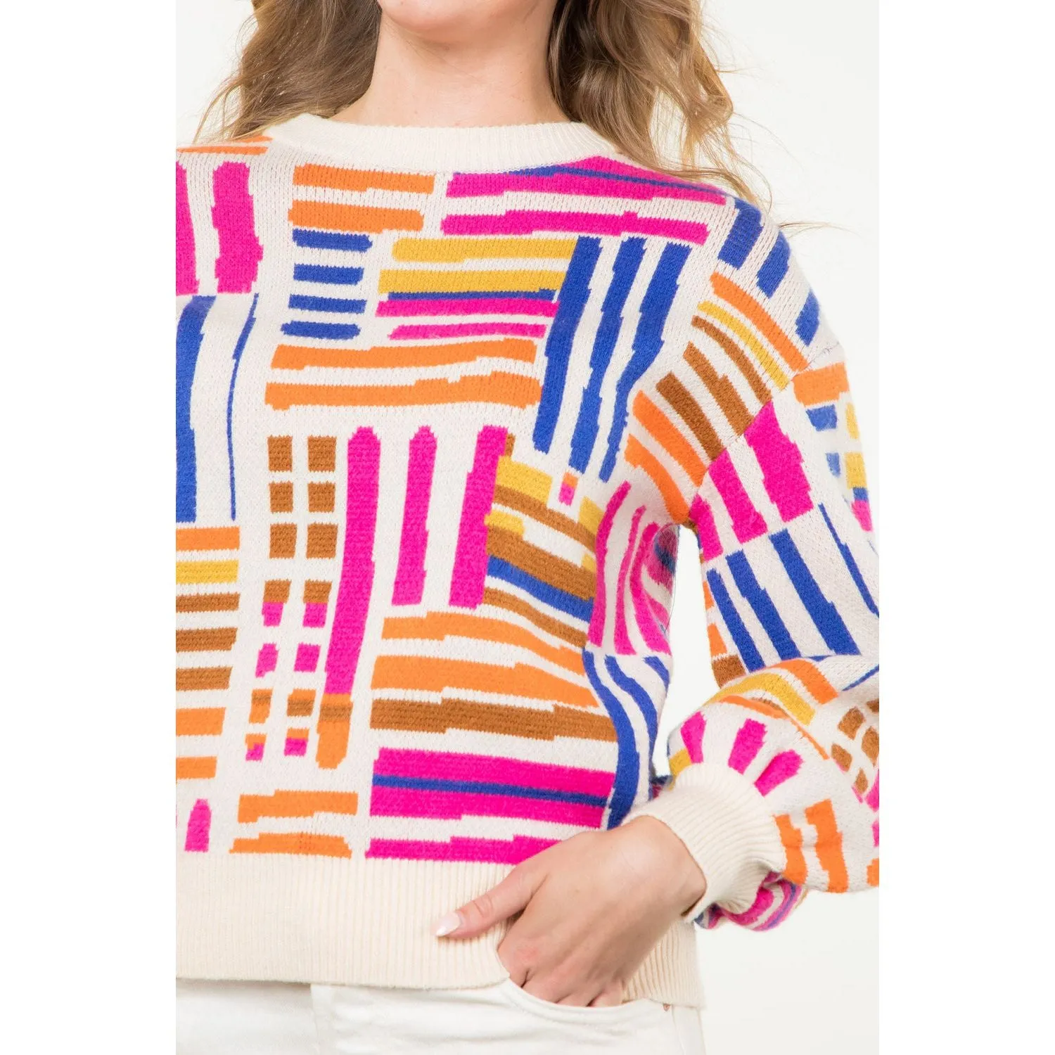 Carrie Pattern Knit THML Sweater