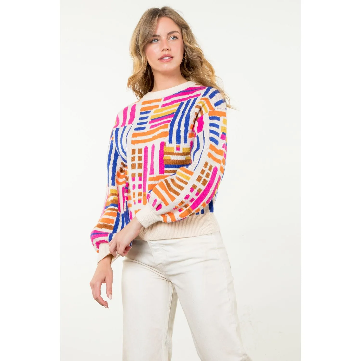Carrie Pattern Knit THML Sweater