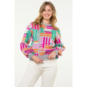 Cassandra Pattern Knit THML Sweater