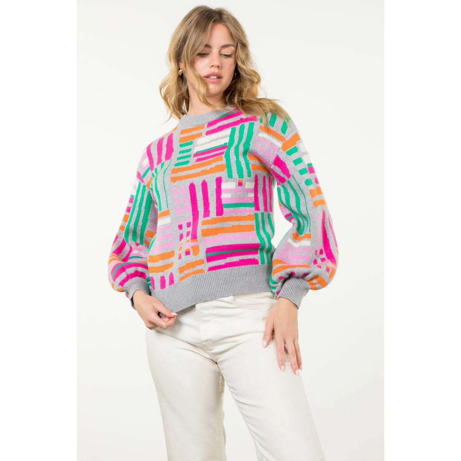 Cassandra Pattern Knit THML Sweater