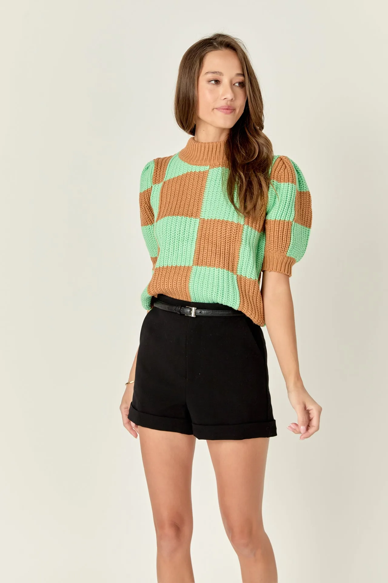 Check Pattern Sweater