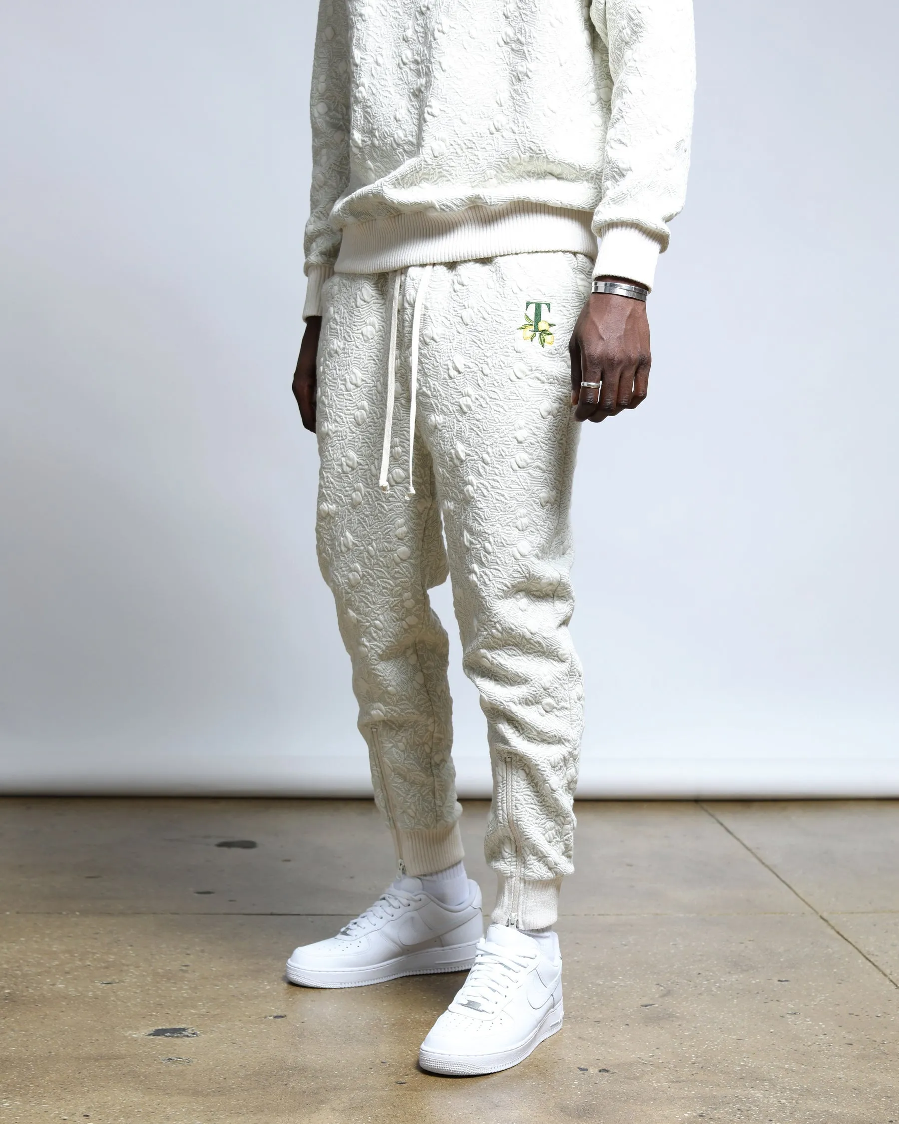 Citron 3D Knit Blister Raglan Crewneck (FINAL SALE)