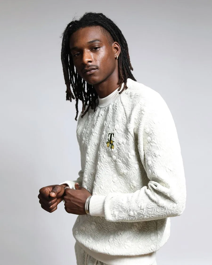 Citron 3D Knit Blister Raglan Crewneck (FINAL SALE)
