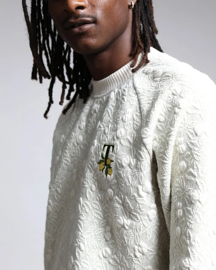 Citron 3D Knit Blister Raglan Crewneck (FINAL SALE)