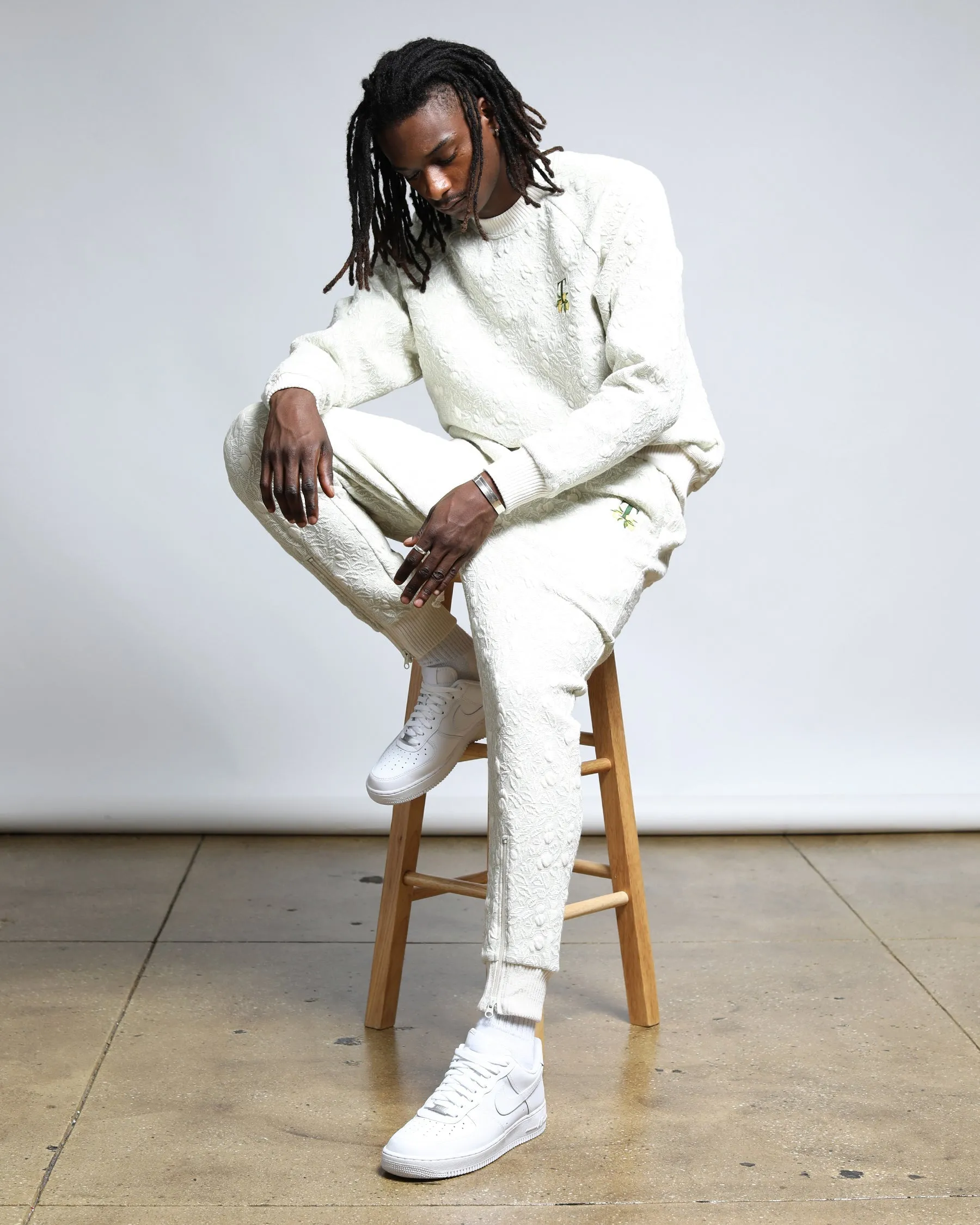 Citron 3D Knit Blister Raglan Crewneck (FINAL SALE)