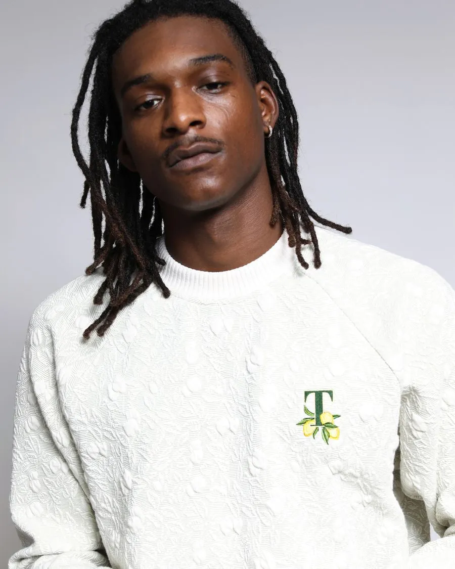 Citron 3D Knit Blister Raglan Crewneck (FINAL SALE)