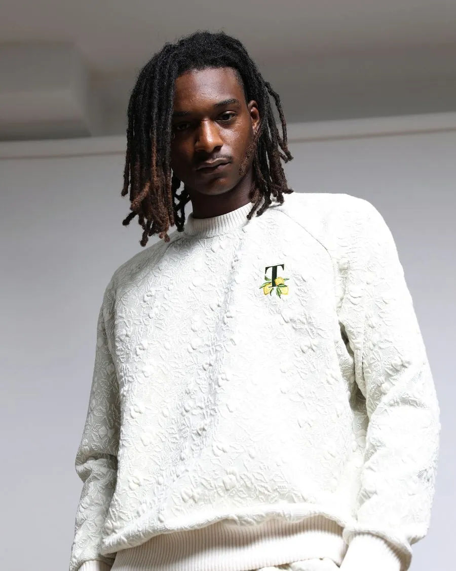 Citron 3D Knit Blister Raglan Crewneck (FINAL SALE)