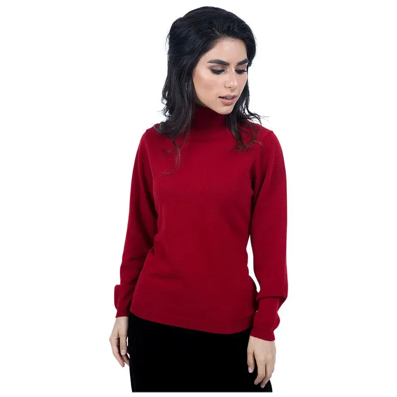 Classic Fit Roll Neck Cashmere Jumper