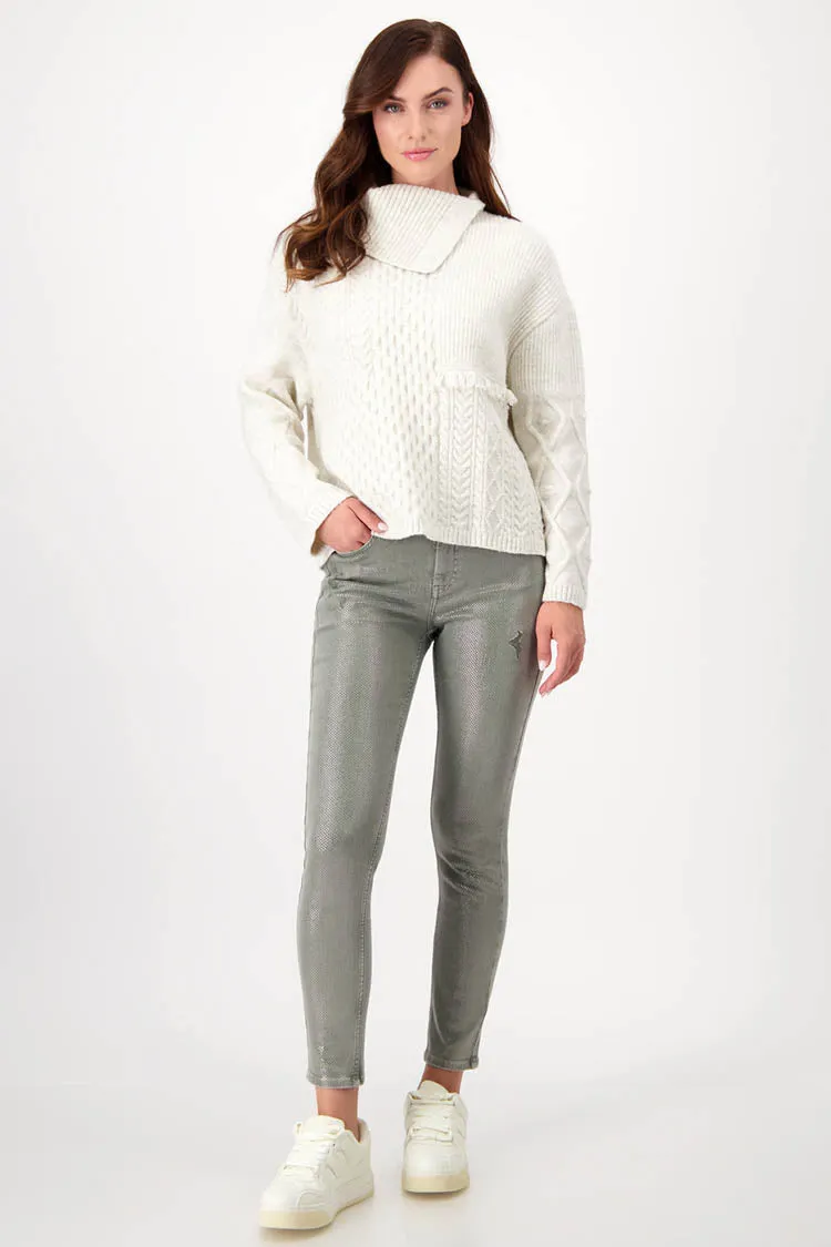 Coated Front Slim Fit Jeans