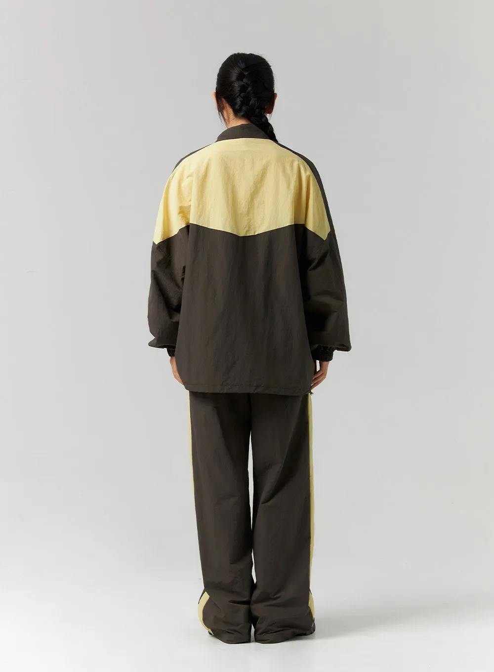 Color Block Zip-Up Jacket CS311