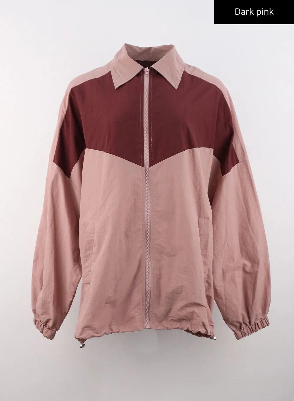Color Block Zip-Up Jacket CS311