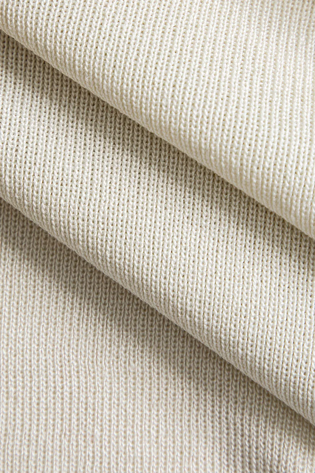 Contrast Knit Button Patchwork Set