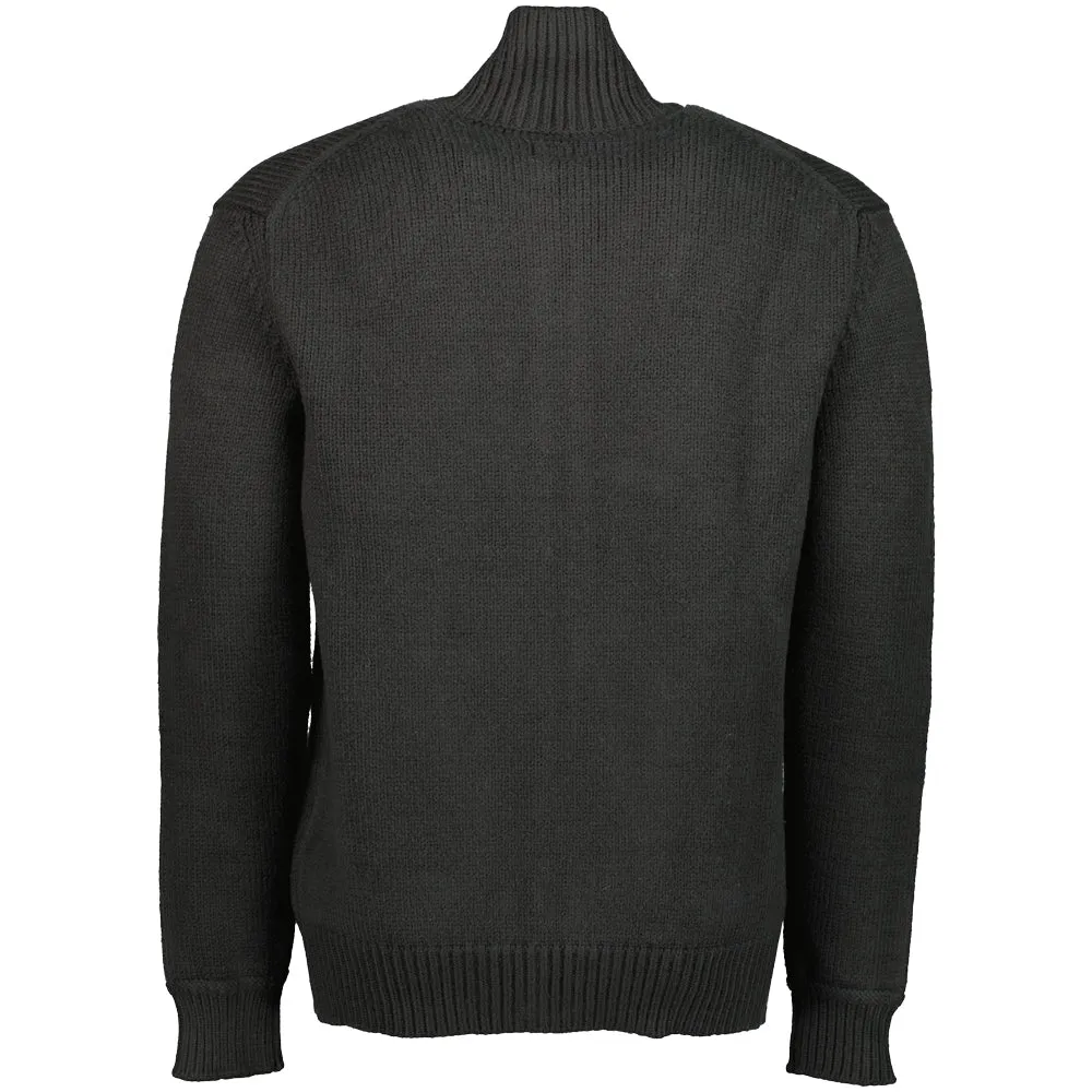 Cotton/Nylon Zipped Cardigan