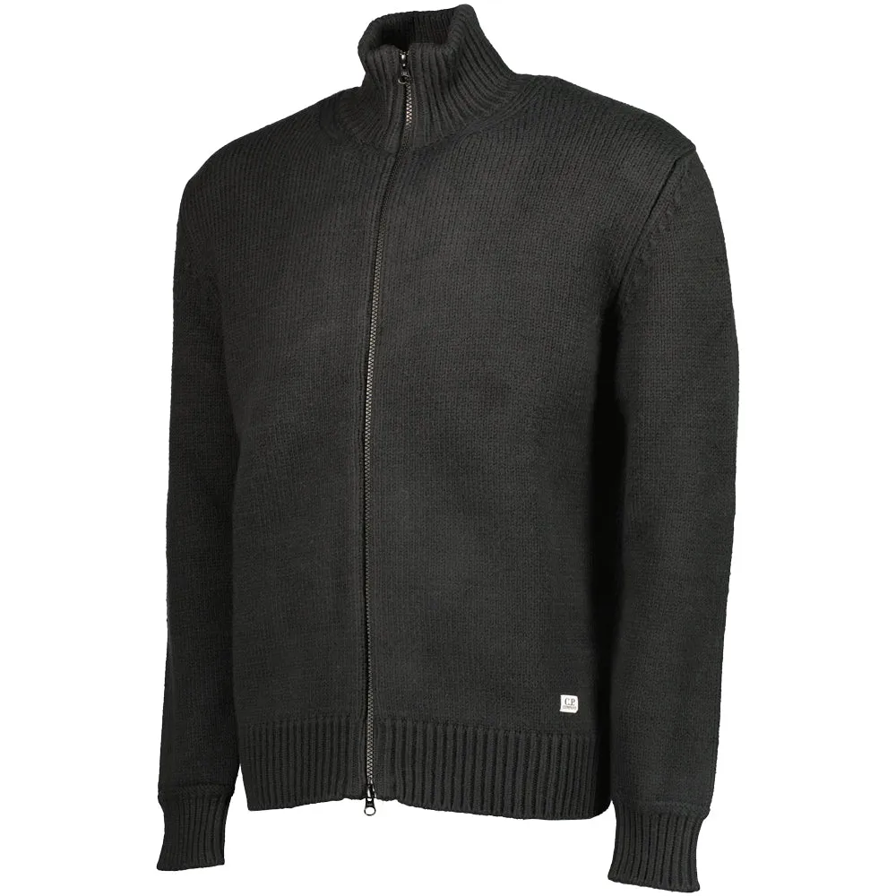 Cotton/Nylon Zipped Cardigan