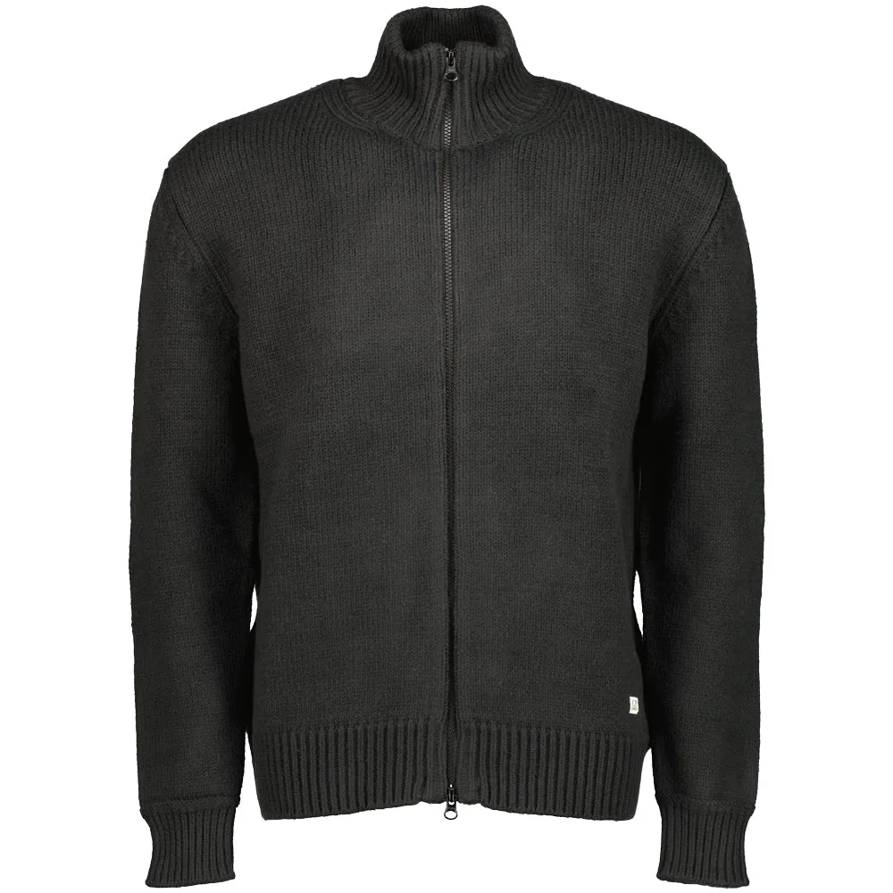 Cotton/Nylon Zipped Cardigan