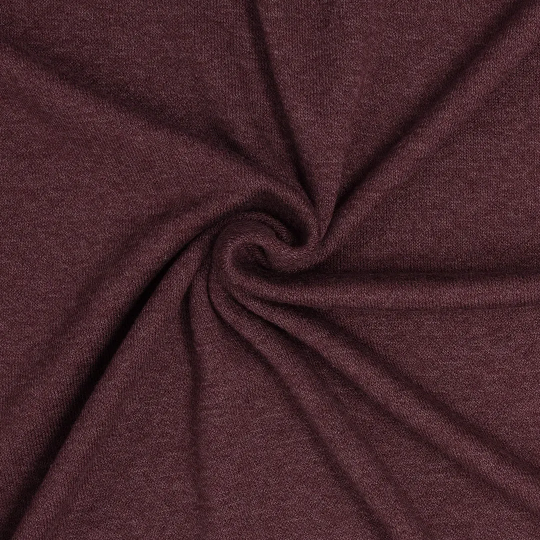 Creekside Rayon Cotton Modal Sweater Knit Plum ½ yd
