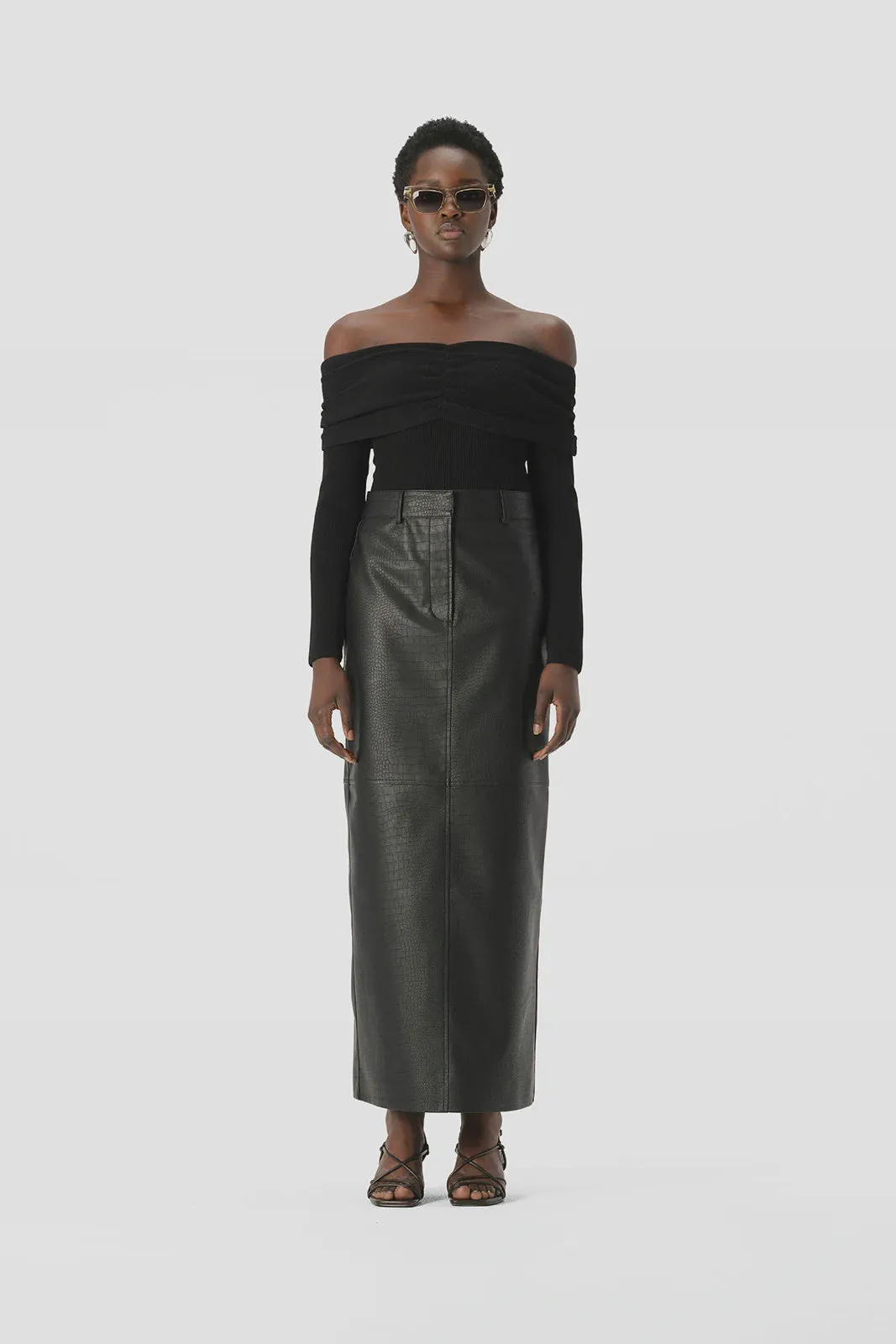 Elka Electra Knit Top - Black