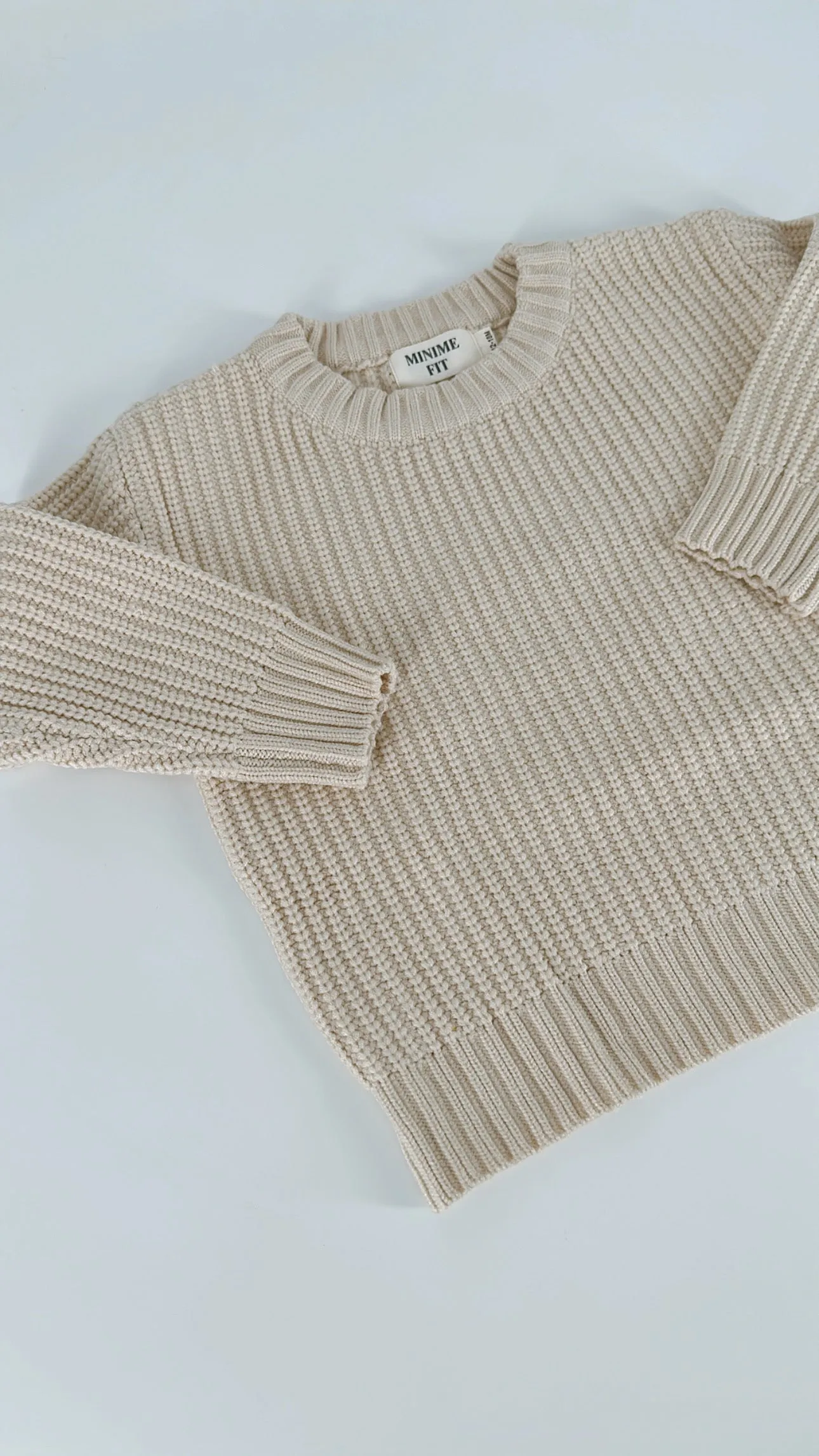 Everyday crew neck knit sweater