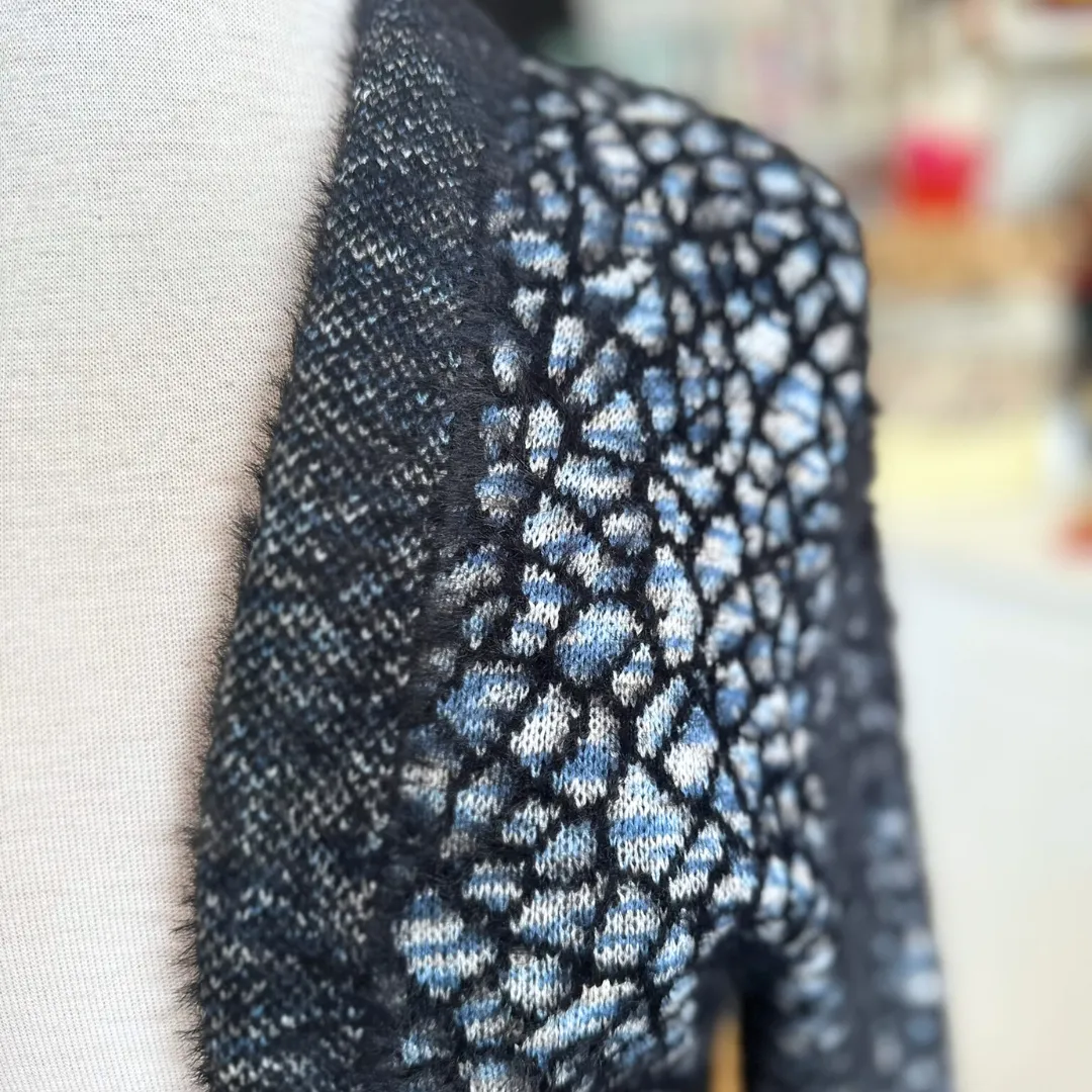 Fuzzy Knit Long Cardigan
