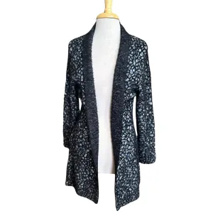 Fuzzy Knit Long Cardigan