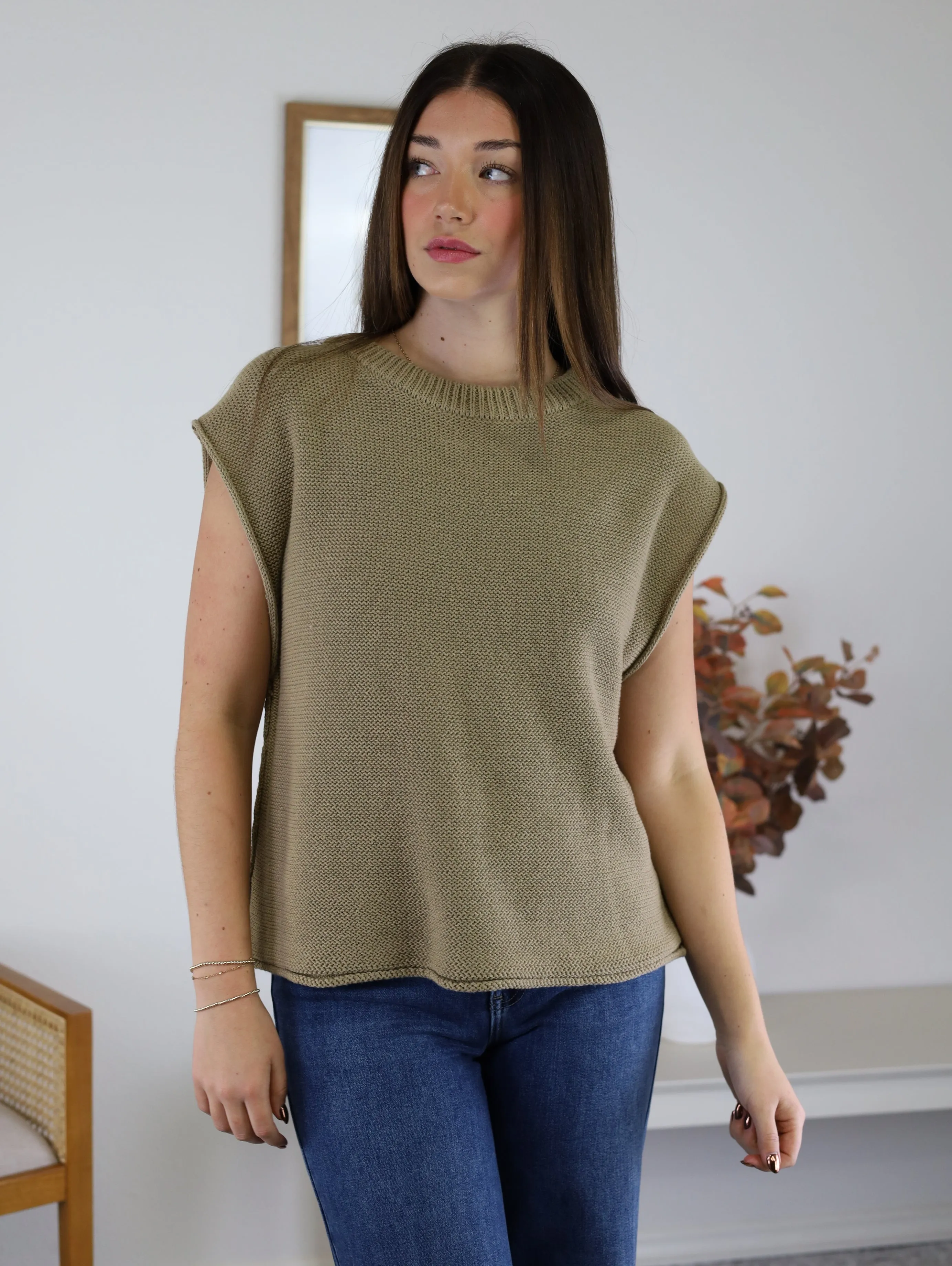 Gemma Exposed Seam Sweater