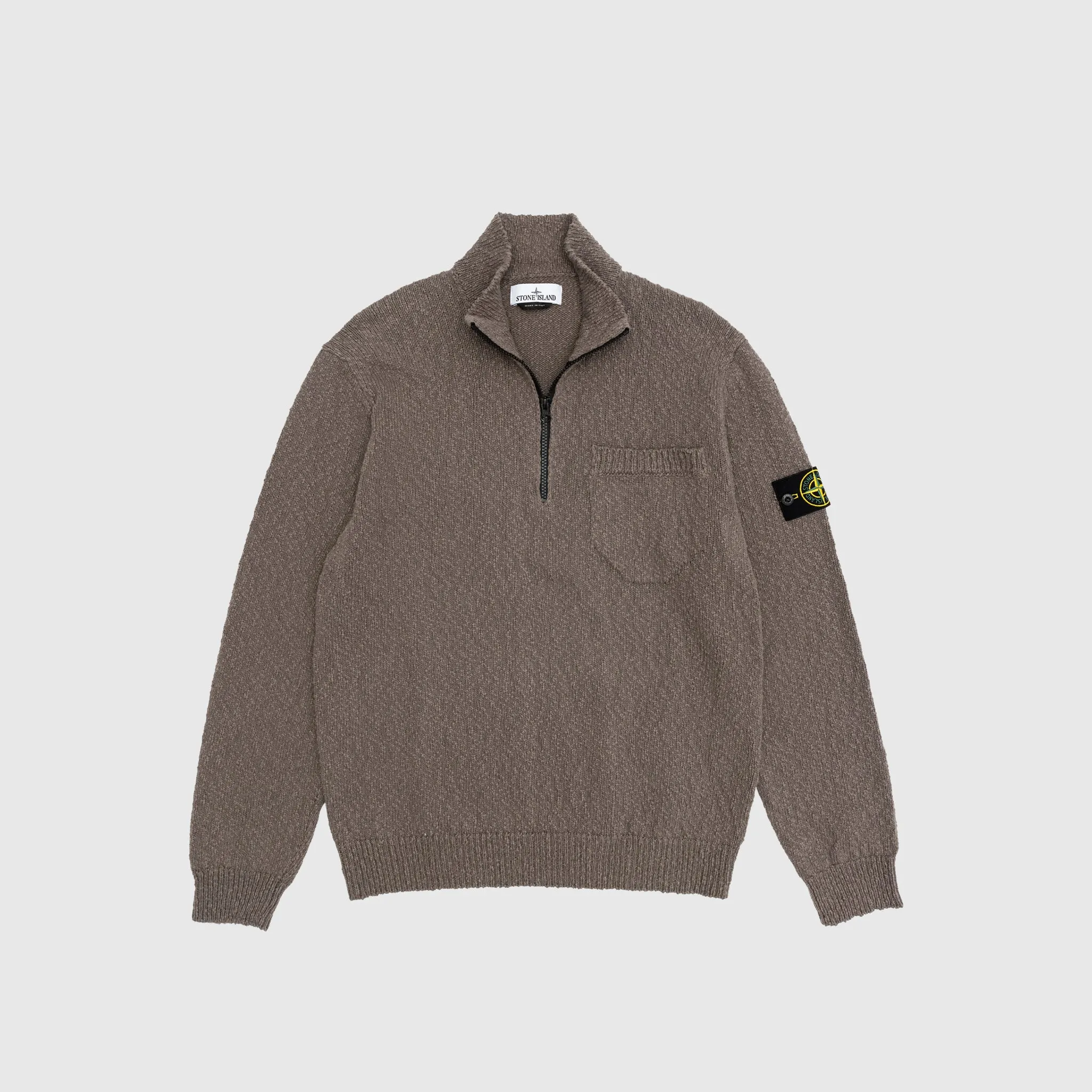 HALF-ZIP KNIT SWEATER